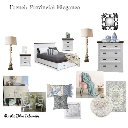 French Provincial Elegance Interior Design Mood Board by Rustic Blue Interiors on Style Sourcebook