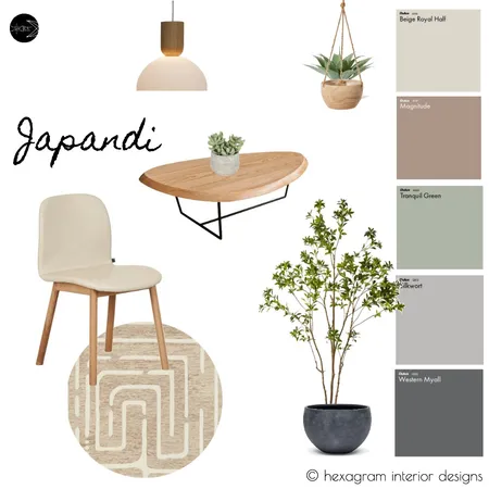Studio Hexagram Japandi Interior Design Mood Board by Snap Wise on Style Sourcebook