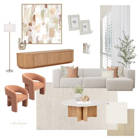 Living - Modern warm neutrals Interior Design Mood Board by White Soul Studio on Style Sourcebook