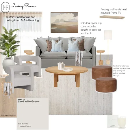 Rourke - Living room Interior Design Mood Board by Ivy + Finch Design on Style Sourcebook