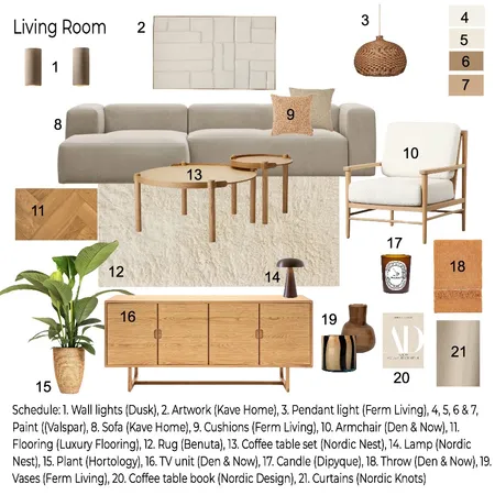 Living Room Interior Design Mood Board by ehornby13 on Style Sourcebook