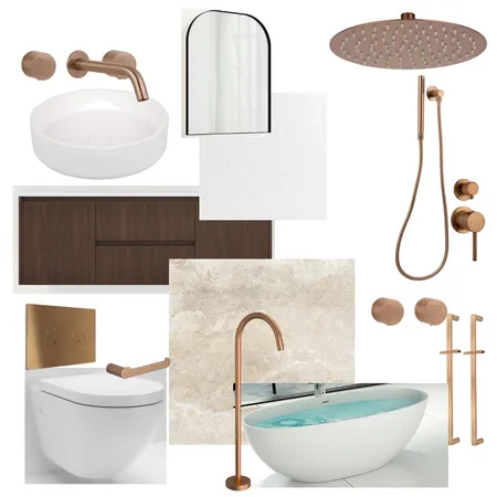 Bathroom copper Interior Design Mood Board by nancyy._@hotmail.com on Style Sourcebook
