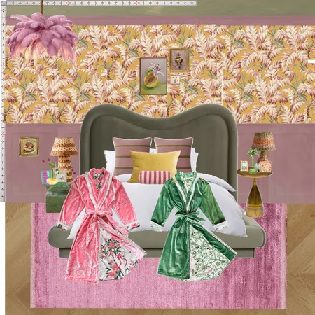 Old Hollywood Bedroom Wall Interior Design Mood Board by dl2407
