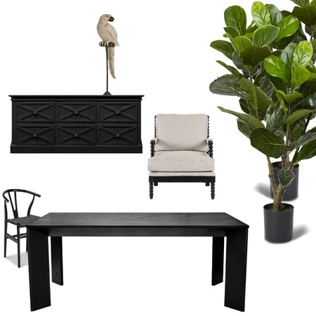 Modern Hamptons Dining Interior Design Mood Board by sandyjordan8@gmail.com