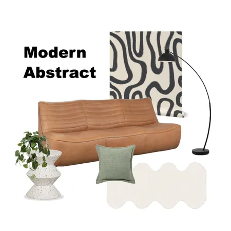MODERN ABSTRACT LIVING Interior Design Mood Board by andreak on Style Sourcebook