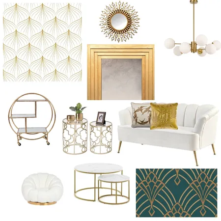 Living room (art deco) Interior Design Mood Board by natasatzwra on Style Sourcebook