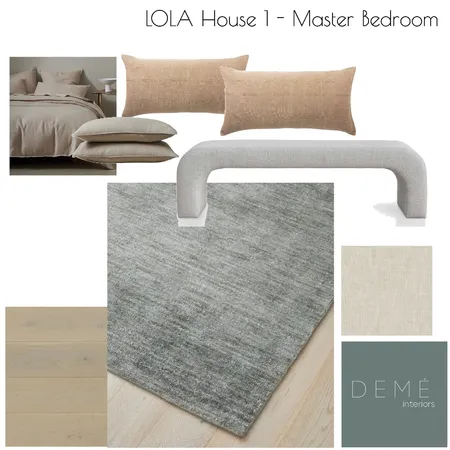 Lola House 1 Master Bedroom Interior Design Mood Board by Demé Interiors on Style Sourcebook