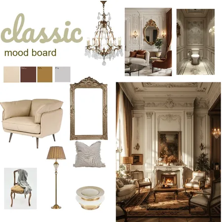 classic Interior Design Mood Board by sina_hpz on Style Sourcebook