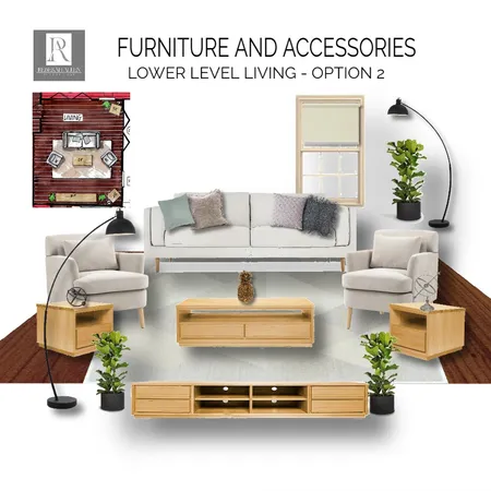 Lower Level Living Furniture Option 2 Interior Design Mood Board by Rebekah A on Style Sourcebook