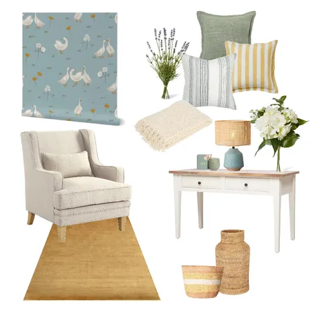 Geese Farmhouse Wallpaper Interior Design Mood Board by Erin Duncan Creative on Style Sourcebook