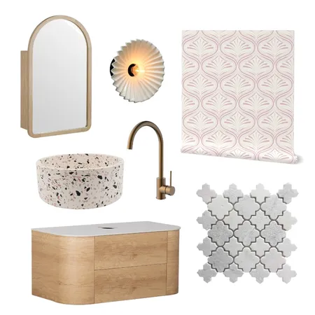 playful powder room Interior Design Mood Board by clearlytangledstudio on Style Sourcebook