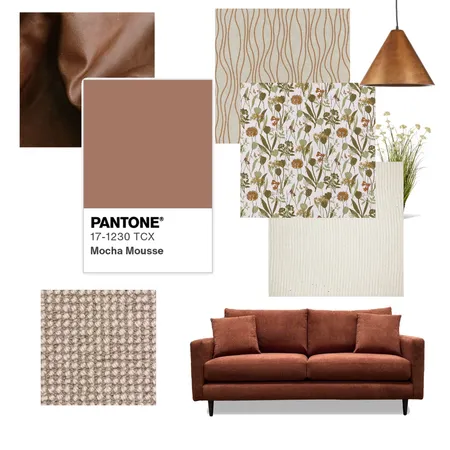 Pantone Mocha Mousse Interior Design Mood Board by Liz Cosgrove on Style Sourcebook