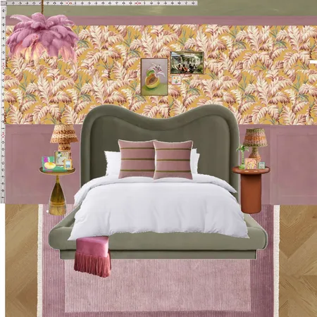 Old Hollywood Bedroom Wall Interior Design Mood Board by dl2407 on Style Sourcebook