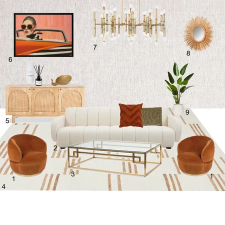 Art Deco Livingroom Interior Design Mood Board by RenaYonamine on Style Sourcebook