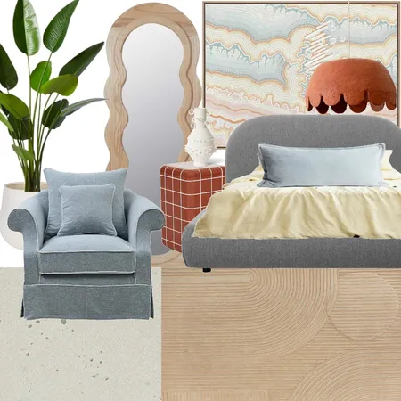 Calming Bedroom Interior Design Mood Board by Em Prepok on Style Sourcebook