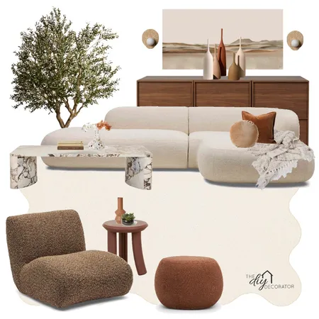 Modern living Interior Design Mood Board by Thediydecorator