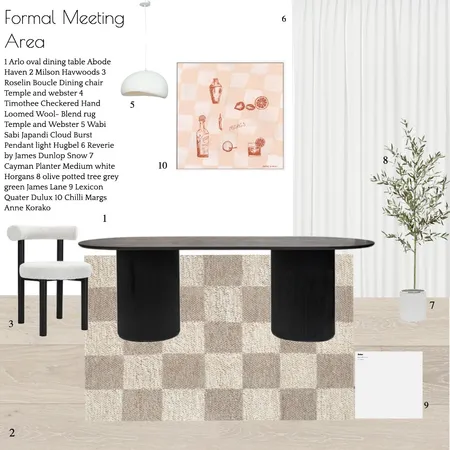 formal meeting area Interior Design Mood Board by Hannahstinton
