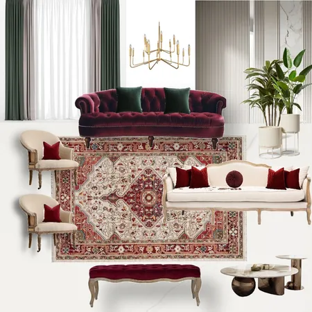 red Interior Design Mood Board by aisan shiri on Style Sourcebook