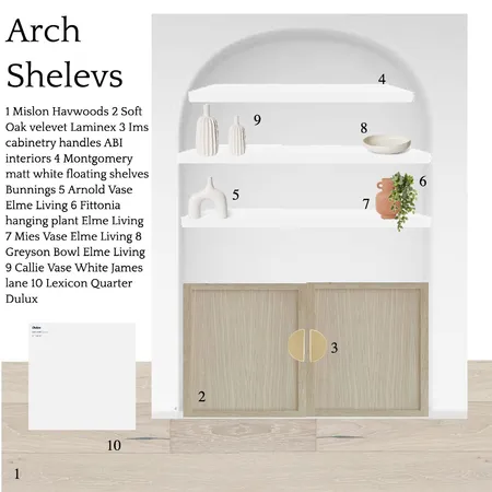 Arch shelves Interior Design Mood Board by Hannahstinton on Style Sourcebook