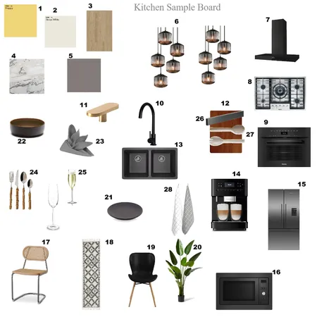 Kitchen Sample Board Interior Design Mood Board by Nobs on Style Sourcebook