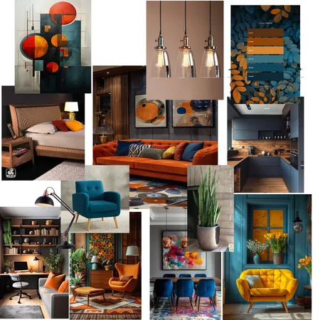 Οικία ζευγαριού που ο ένας  δουλεύει από το σπίτι Interior Design Mood Board by maria_jord on Style Sourcebook