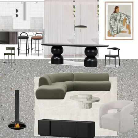 King living lounge greenv2 Interior Design Mood Board by JessSib on Style Sourcebook