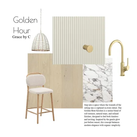 Golden Hour Kitchen Interior Design Mood Board by Grace by C on Style Sourcebook