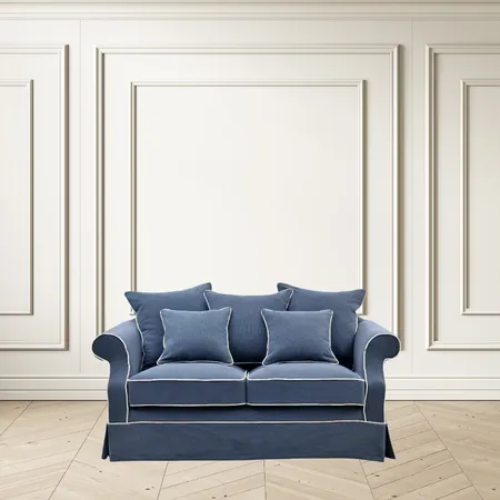 Navy Sofa on Panelled Wall Interior Design Mood Board by The Renovation Shop on Style Sourcebook