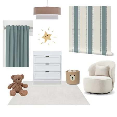 Wallpaper sophisticated stripe design with pepples mapped blue Interior Design Mood Board by nmflikweert@gmail.com on Style Sourcebook