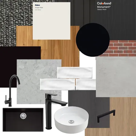 Industrial Interior Design Mood Board by mariah@shiningdesigns.com.au