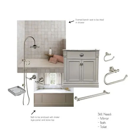 Ensuite Interior Design Mood Board by Noremac Constructions on Style Sourcebook