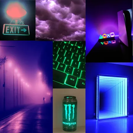 Gamer Cave Moodboard Interior Design Mood Board by Sofia.S on Style Sourcebook