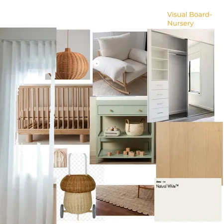 Nursery concept board Interior Design Mood Board by Antoniette