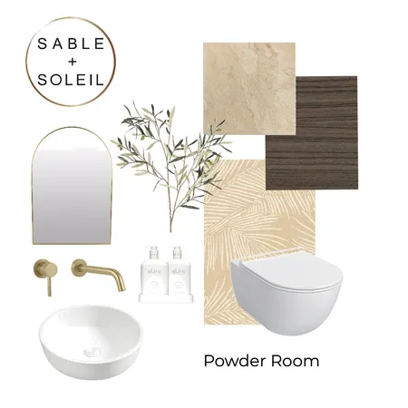 Gretel Dve - Powder Room Interior Design Mood Board by Sable + Soleil on Style Sourcebook