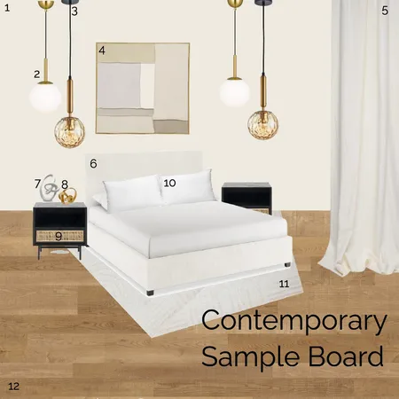 Contemporary Bedroom Interior Design Mood Board by Georgia.44 on Style Sourcebook