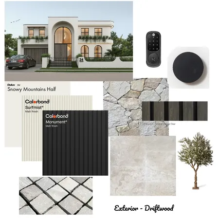 Snowy Mountains Half Exterior - Driftwood Interior Design Mood Board by Sheilzy on Style Sourcebook