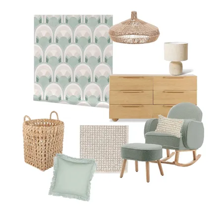 Soothing Sage Green Nursery Interior Design Mood Board by Skylie1 on Style Sourcebook