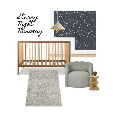 starry night nursery Interior Design Mood Board by andreak on Style Sourcebook