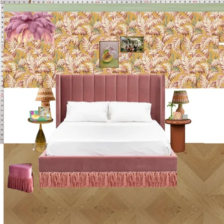 Old Hollywood Bedroom Wall Interior Design Mood Board by dl2407
