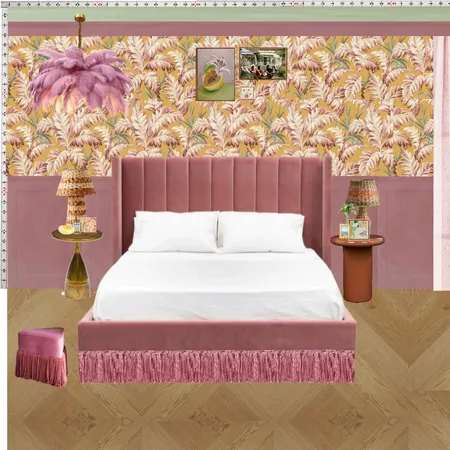 Old Hollywood Bedroom Wall Interior Design Mood Board by dl2407