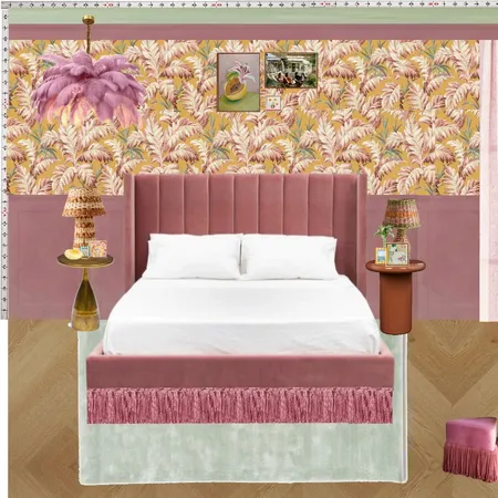 Old Hollywood Bedroom Wall Interior Design Mood Board by dl2407