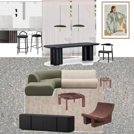 King living lounge green v2 Interior Design Mood Board by JessSib on Style Sourcebook
