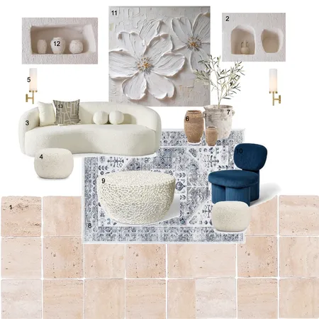 Mediterranean lounge Interior Design Mood Board by chloe cathcart on Style Sourcebook