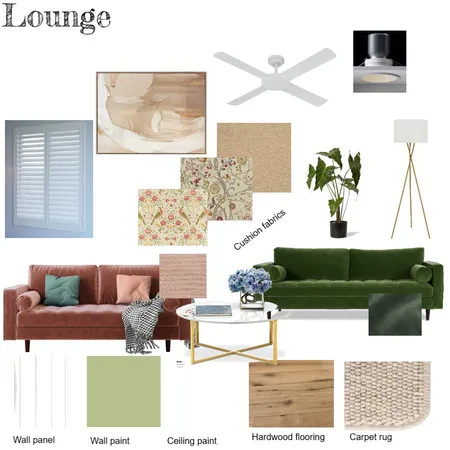 Lounge IDI sample board Interior Design Mood Board by TammyM on Style Sourcebook