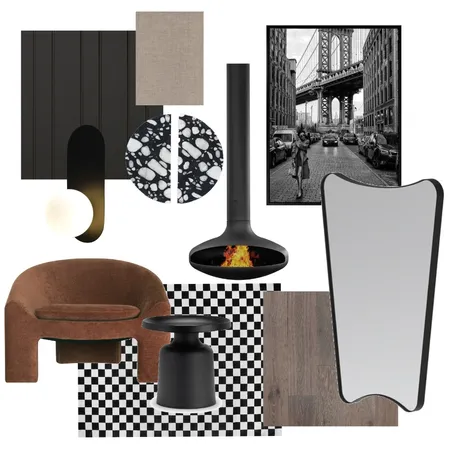 Moody and Masculine Interior Design Mood Board by bbacik on Style Sourcebook