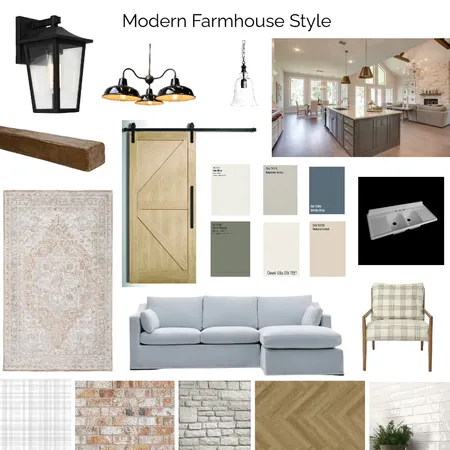 Modern Farmhouse Style Interior Design Mood Board by AmyCobban on Style Sourcebook