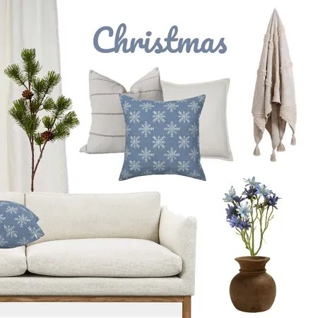 blue snowflake christmas Interior Design Mood Board by Anja Steiner on Style Sourcebook