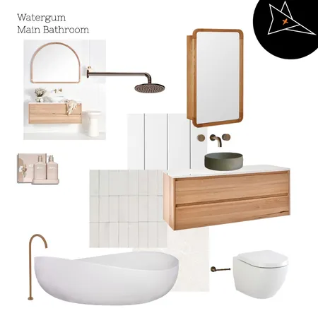 Watergum Ensuite Interior Design Mood Board by FOXKO on Style Sourcebook