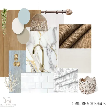 1960S bEACH sHACK - MAterials board Interior Design Mood Board by ReeA on Style Sourcebook