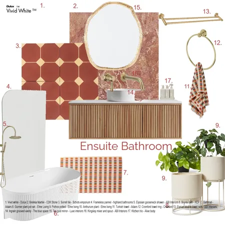 M11 Ensuite Interior Design Mood Board by laradehaan on Style Sourcebook